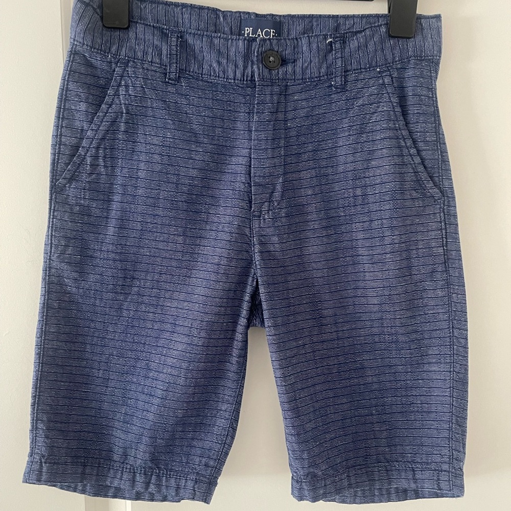Children’s Place boys blue strip shorts.